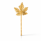 Barrette Feuille Métallique Élégante