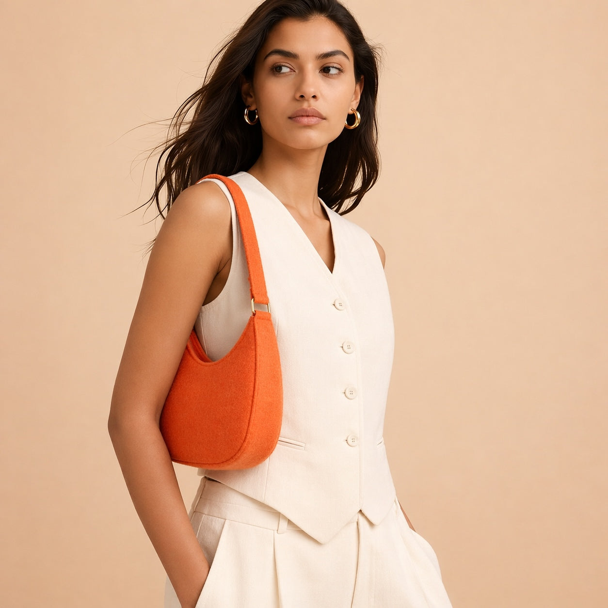Sac Épaule Minimaliste Texturé