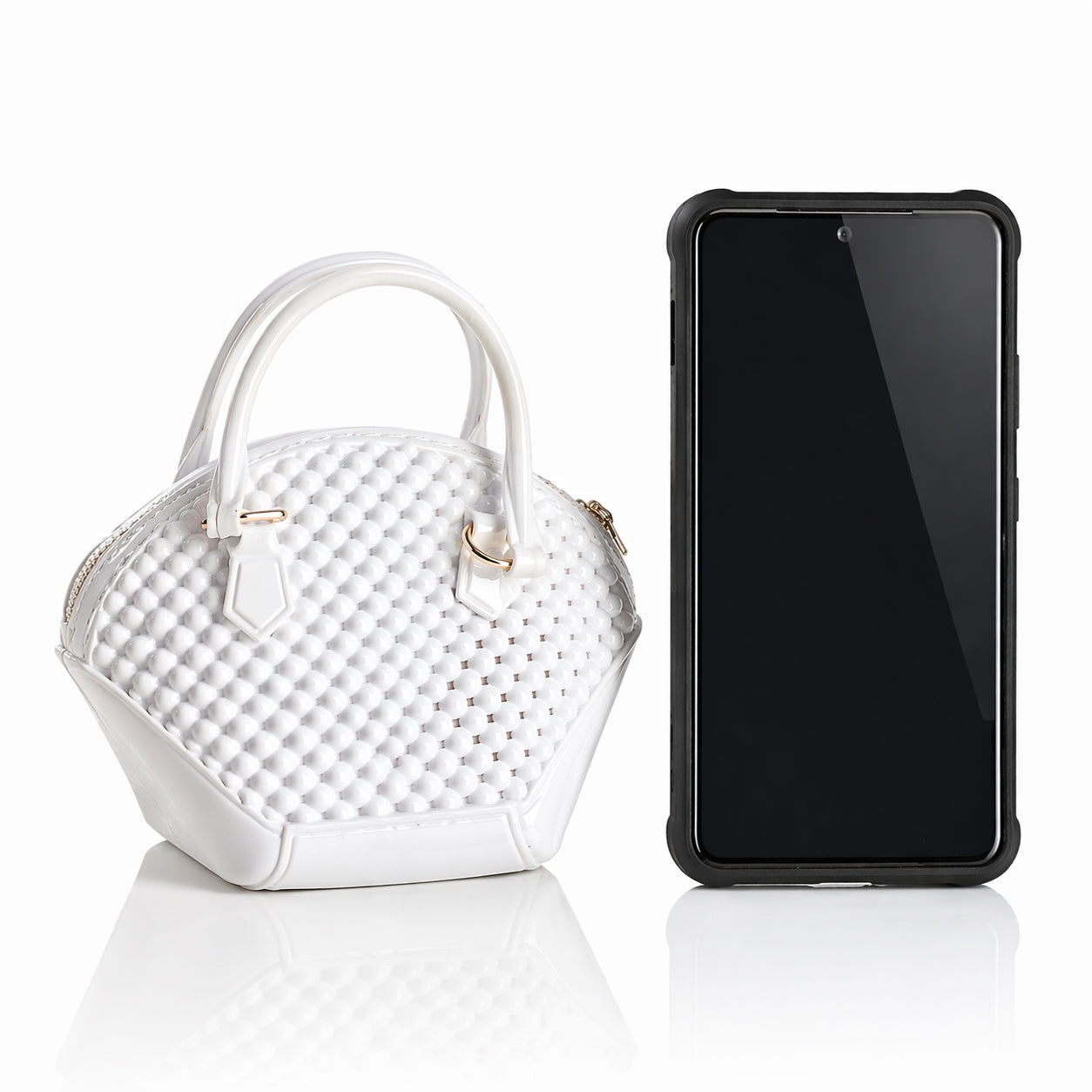 Mini sac brillant – Chaîne dorée