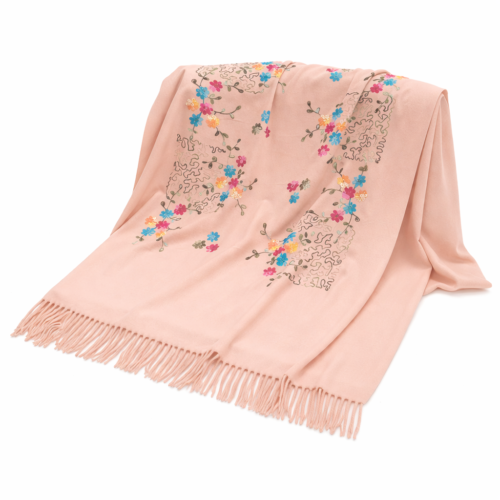 Écharpe Longue Polyvalente à Franges