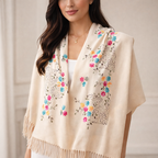 Écharpe Longue Polyvalente à Franges