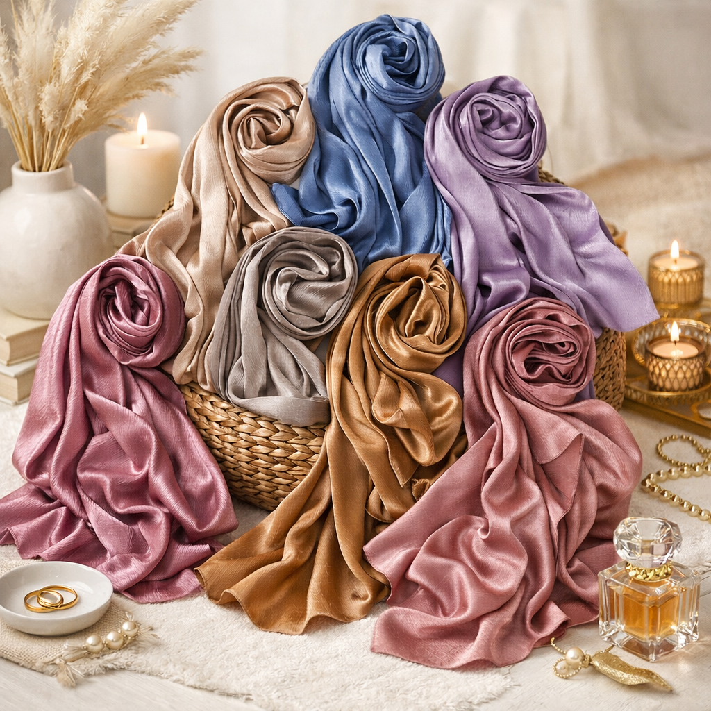 Foulard Satin Effet Soie