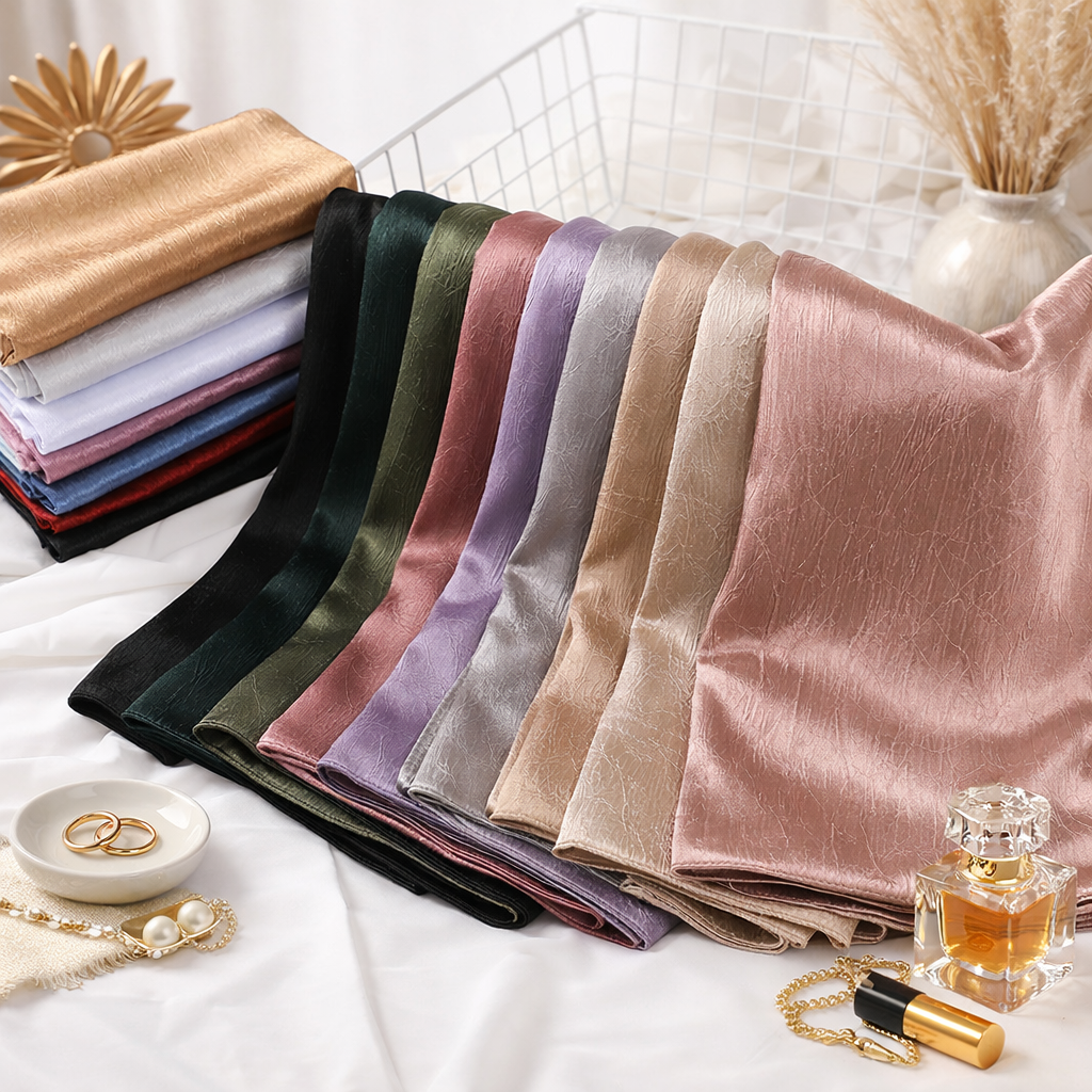 Foulard Satin Effet Soie