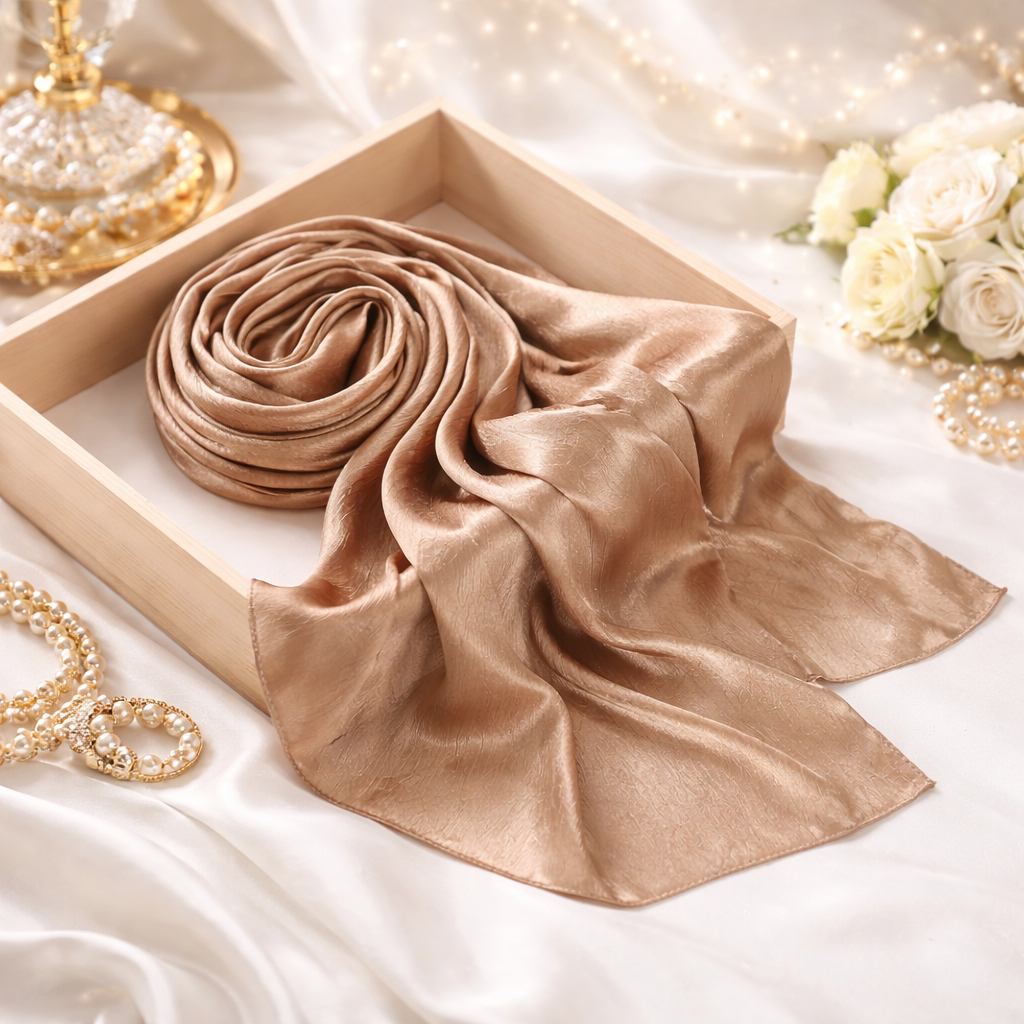 Foulard Satin Effet Soie