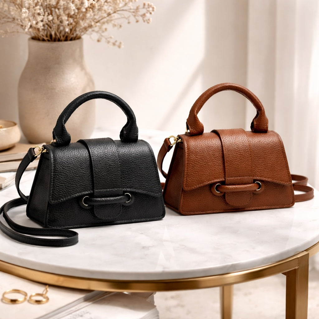 Sac Mini Carré Élégance Structurée