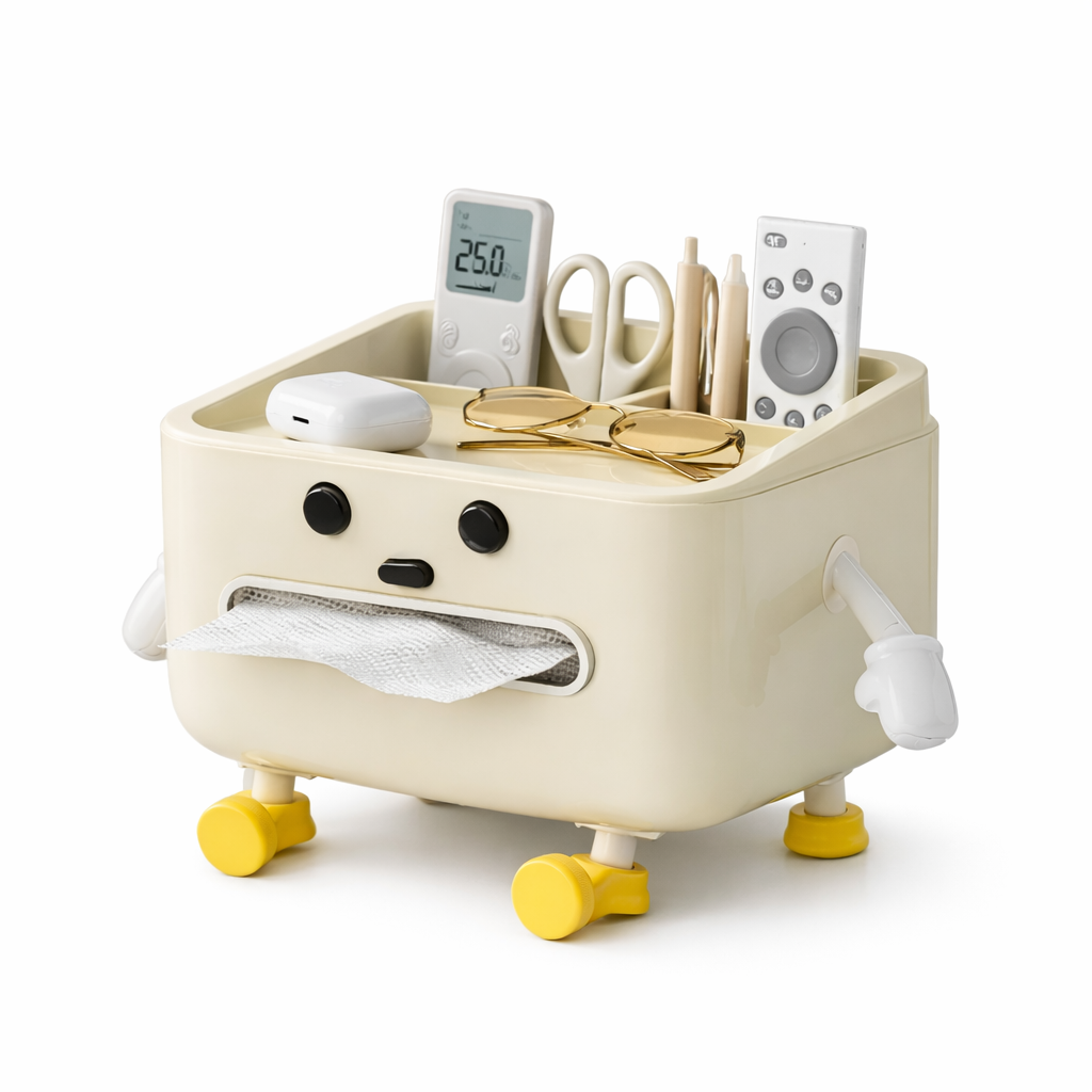 Boîte de Rangement Décorative Crème