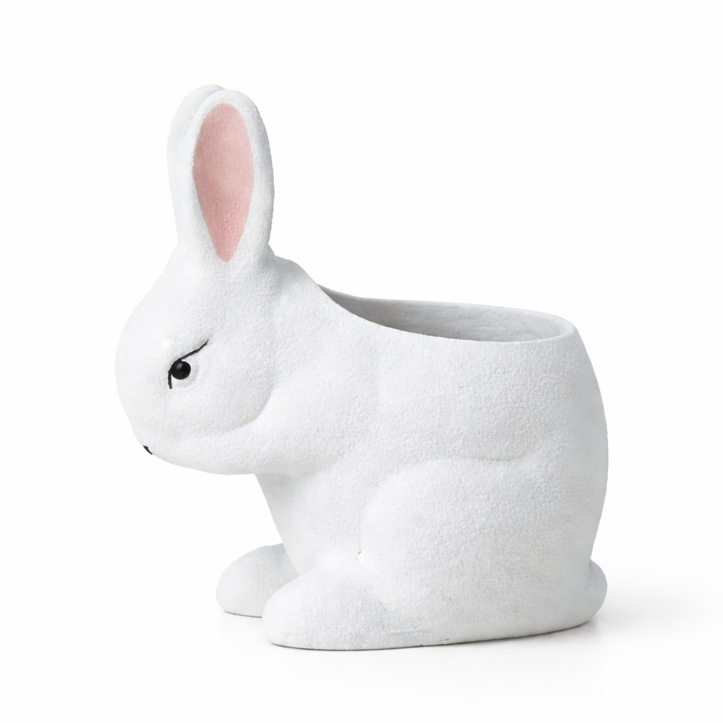 Pot de Fleurs Lapin Décoratif en Céramique