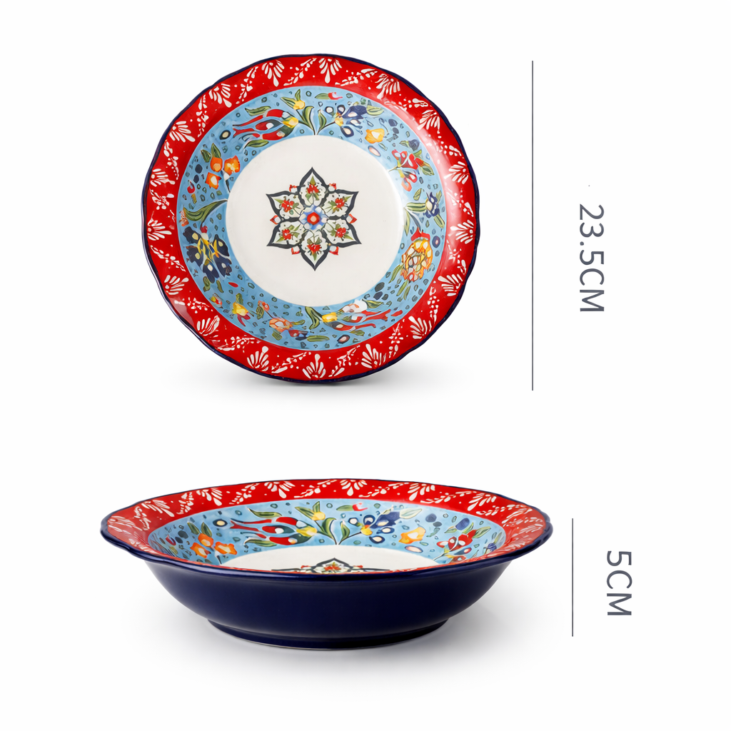 Collection Bohème en Céramique Émaillée