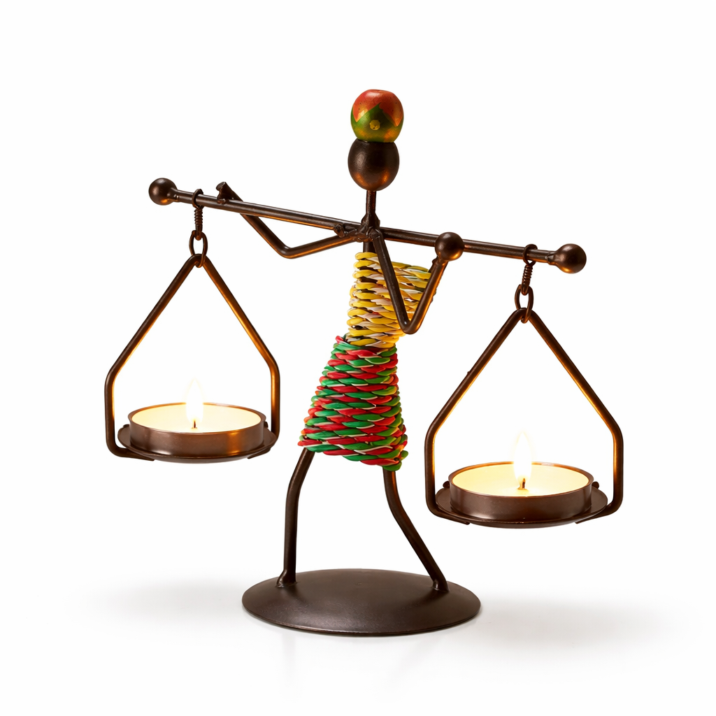 Bougeoir Nordique en Fer