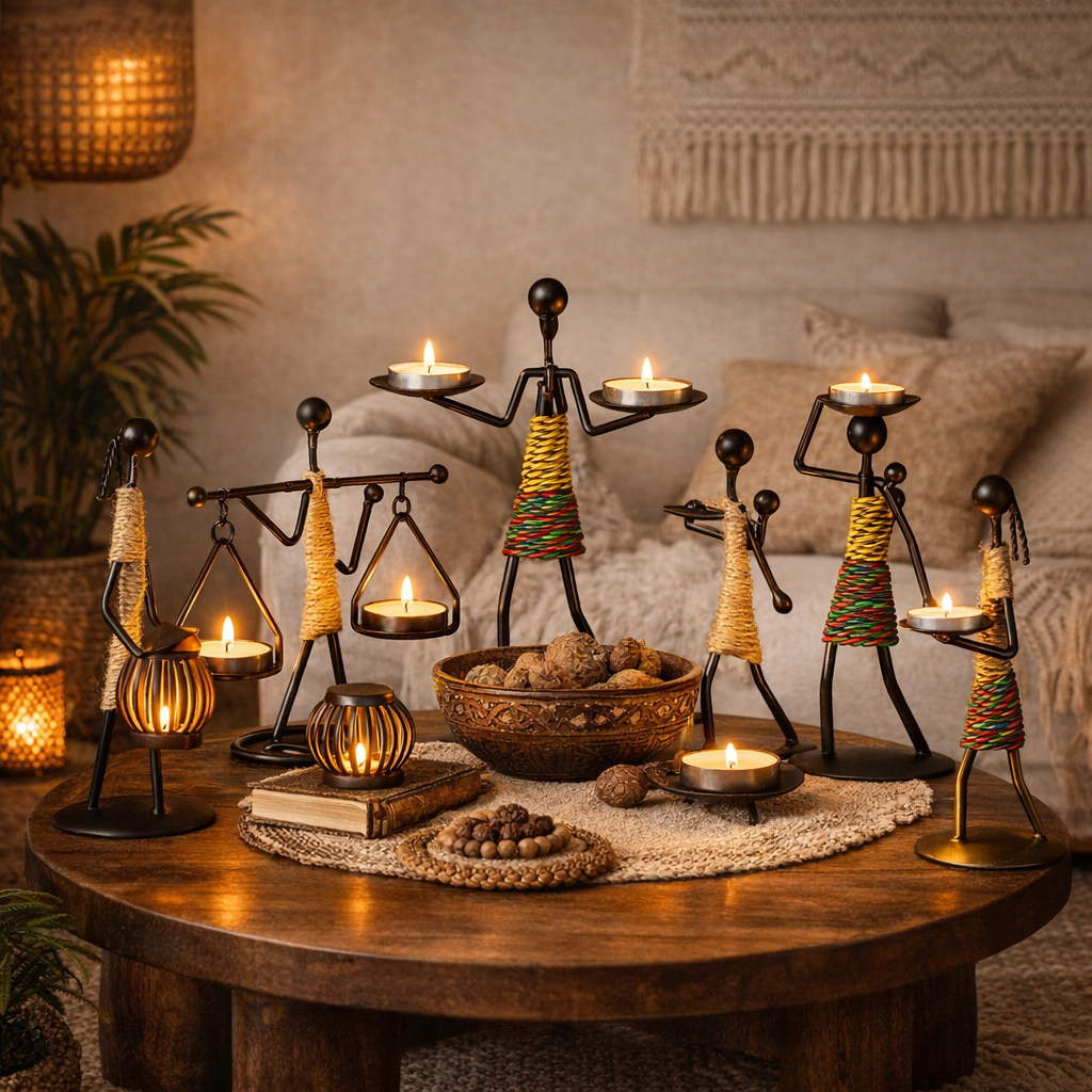 Bougeoir Nordique en Fer