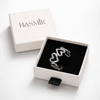Bague coeurs entrelacés