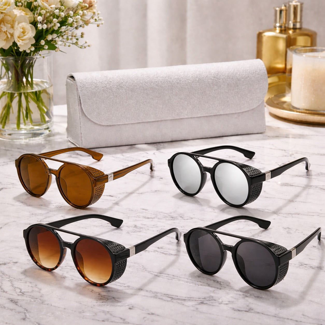 Lunettes Rondes Plein Cadre