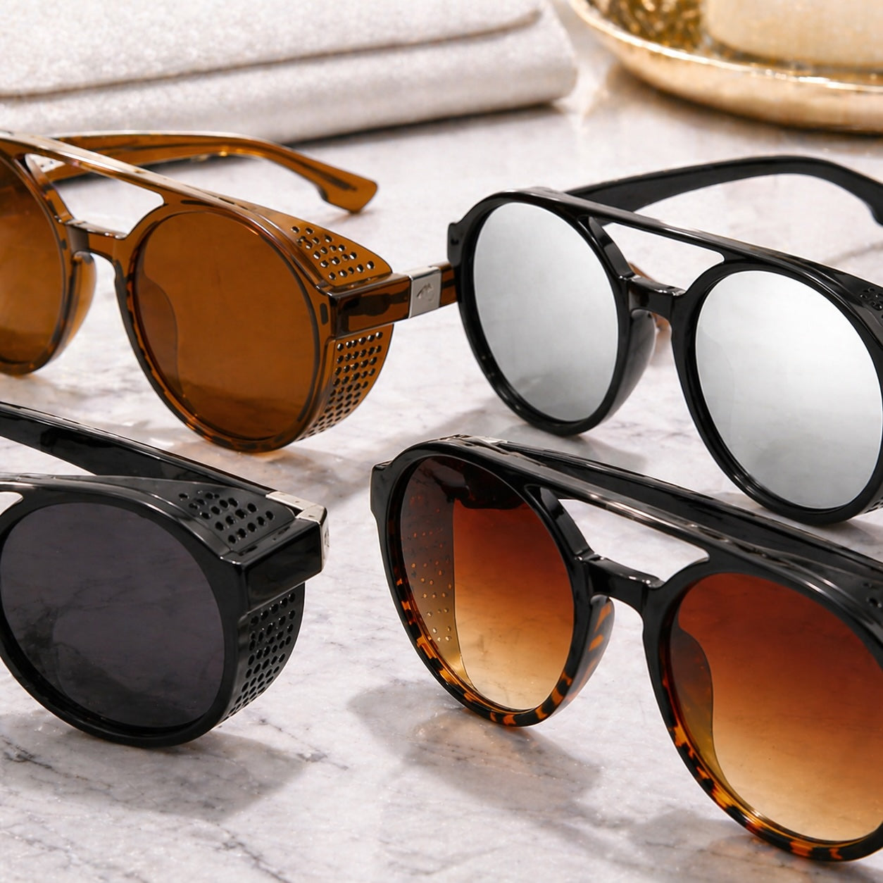 Lunettes Rondes Plein Cadre