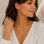 Parure Ovale Dorée