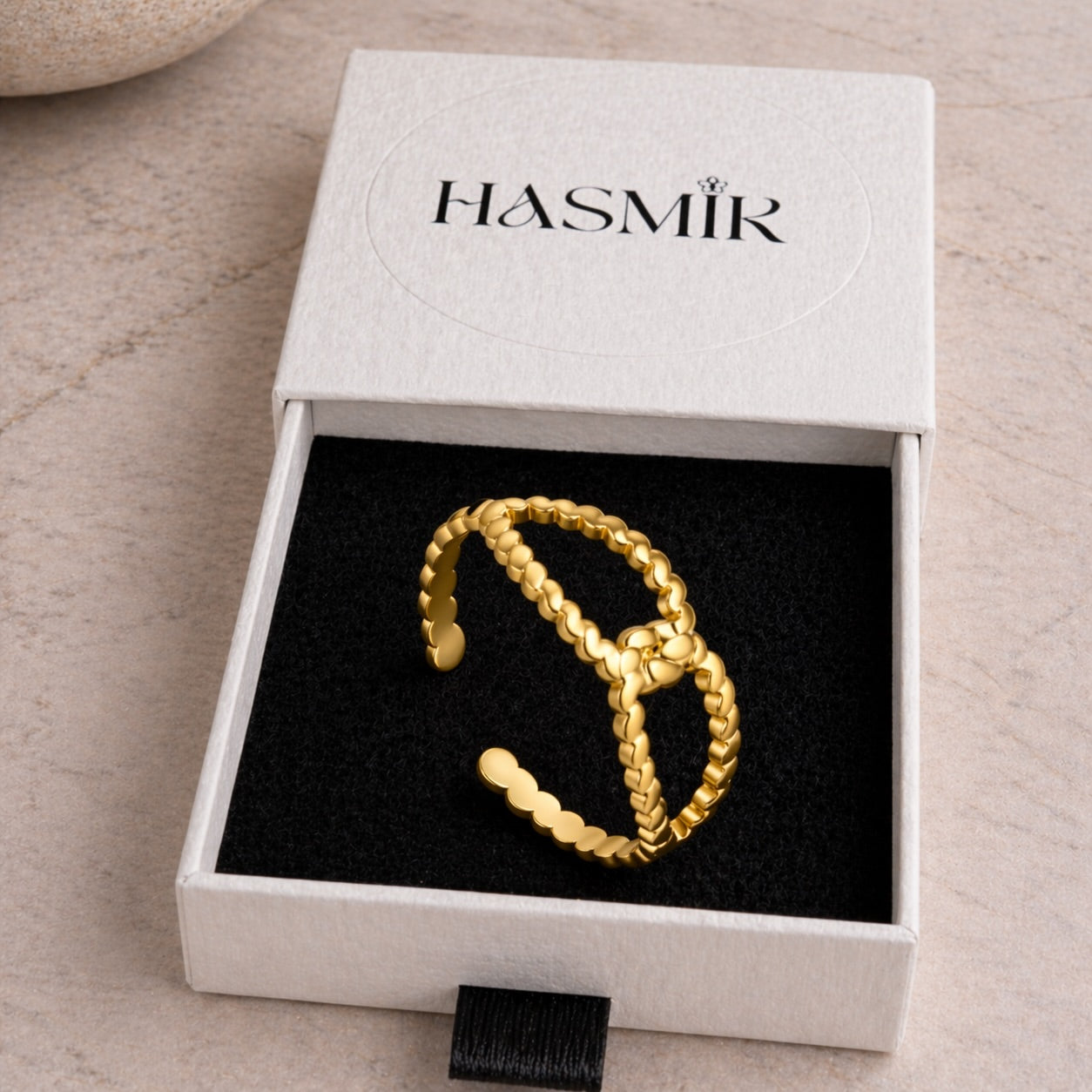 Bague Texturée