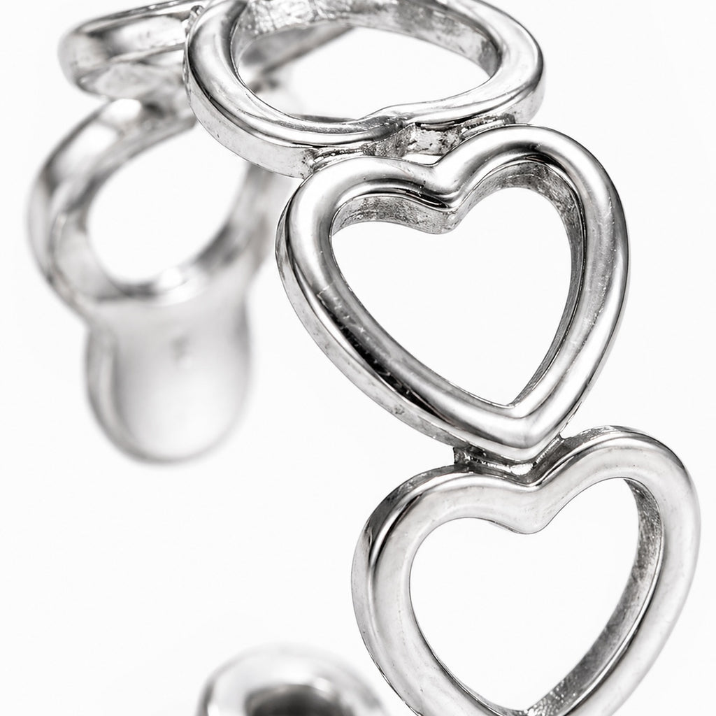Bague coeurs ouverts