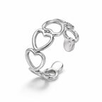 Bague coeurs ouverts