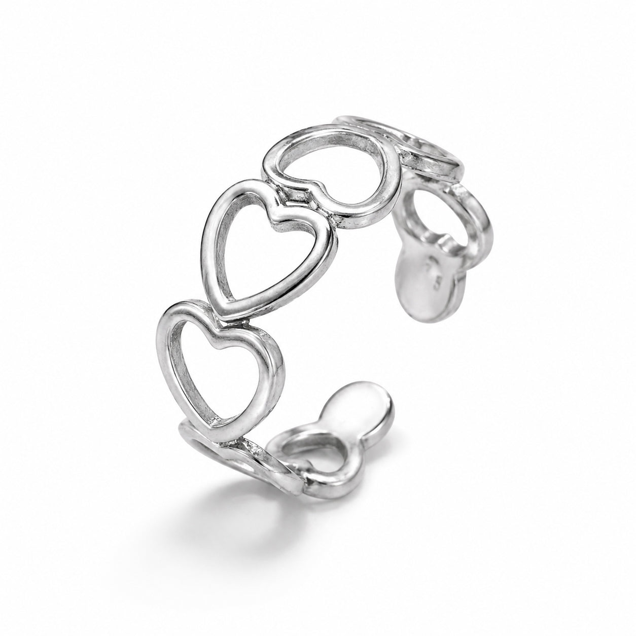Bague coeurs ouverts