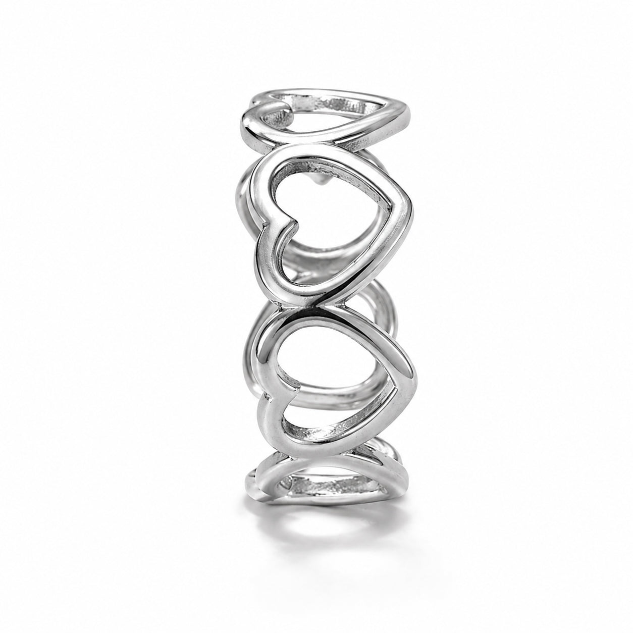 Bague coeurs enchaînés