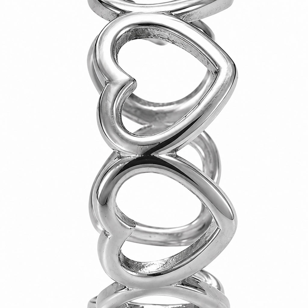 Bague coeurs enchaînés