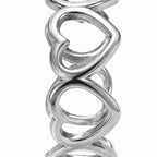 Bague coeurs enchaînés