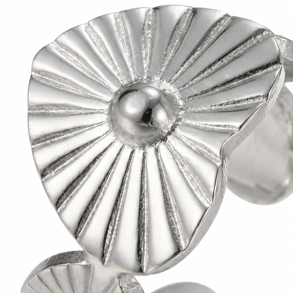 Bague coeur soleil