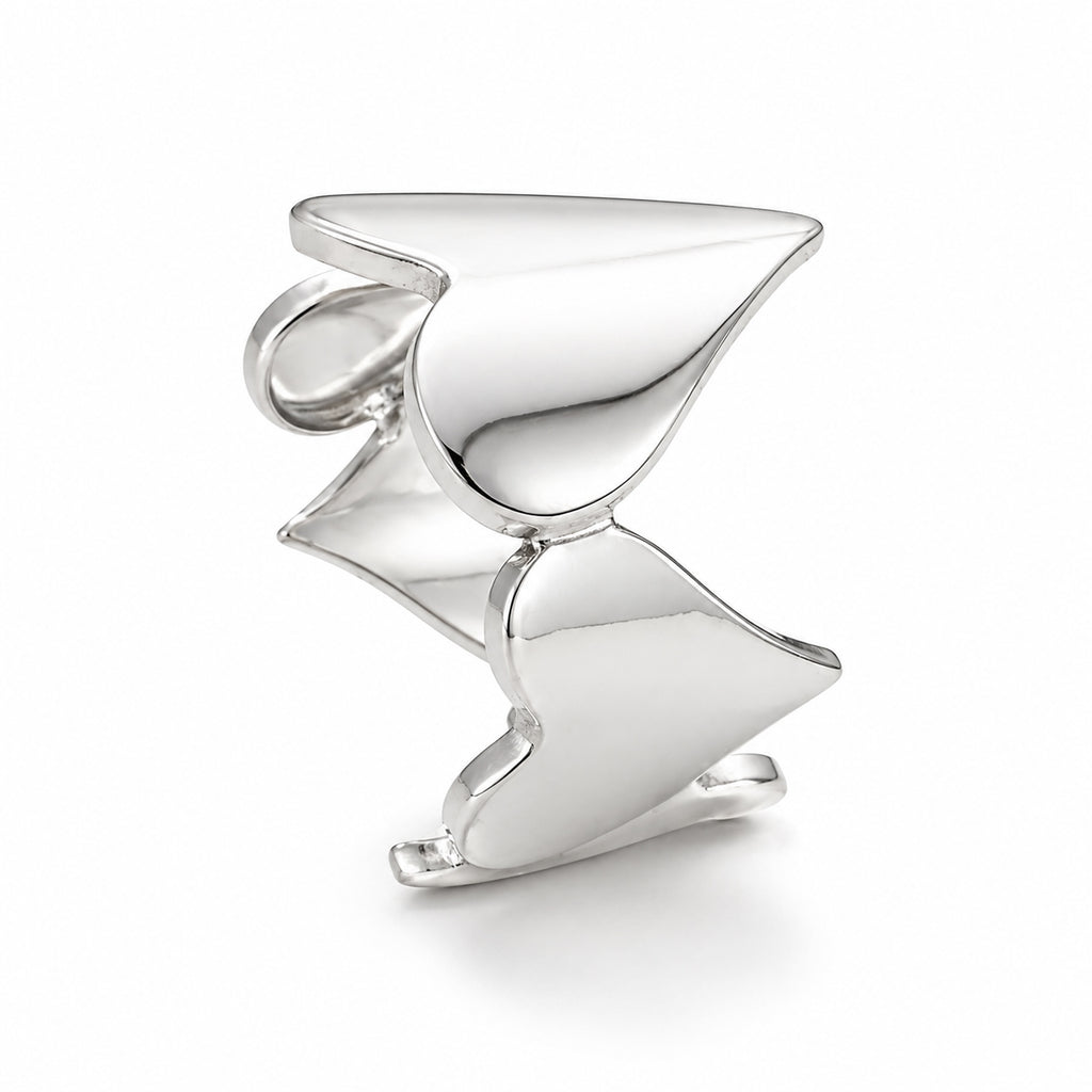 Bague coeurs lisses