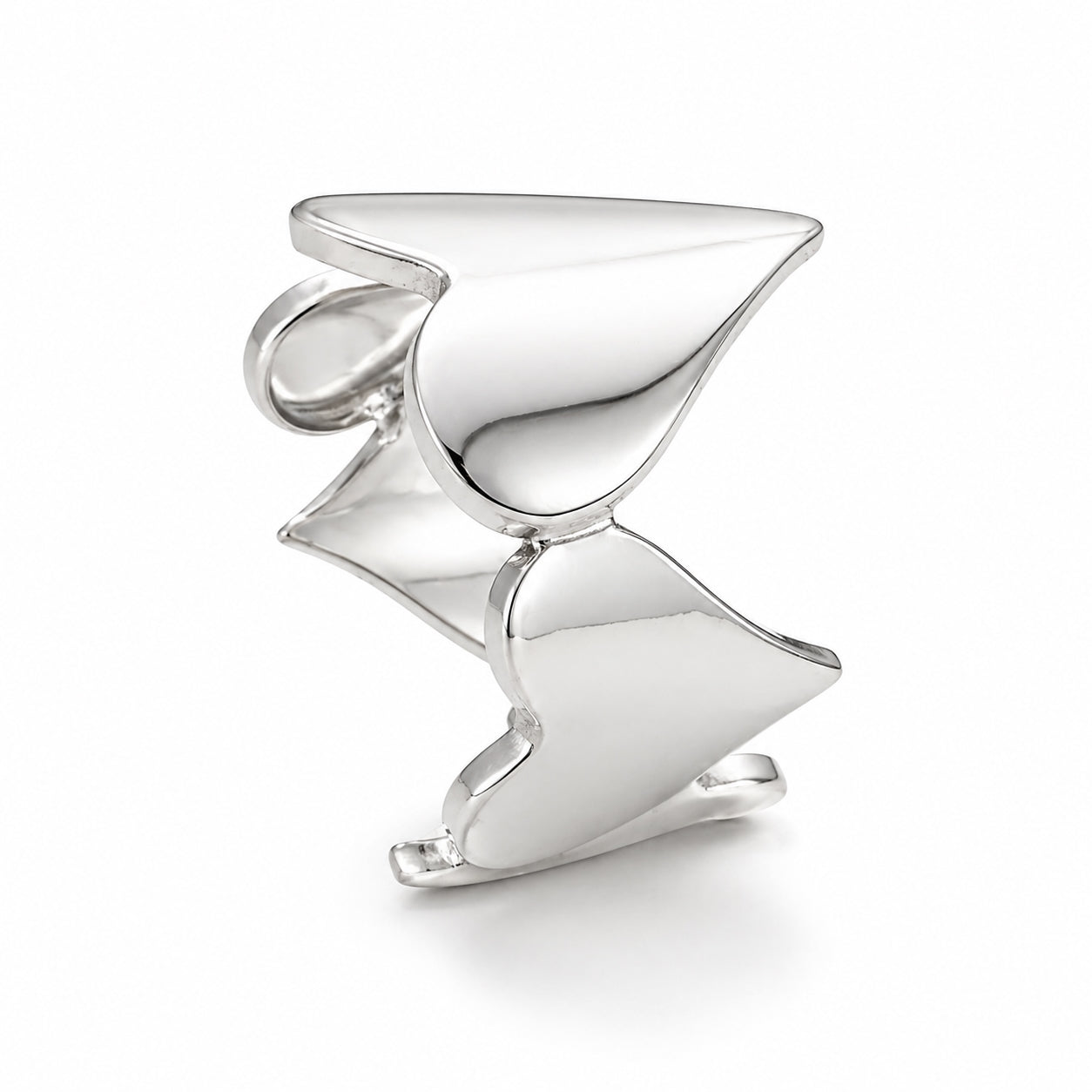 Bague coeurs lisses