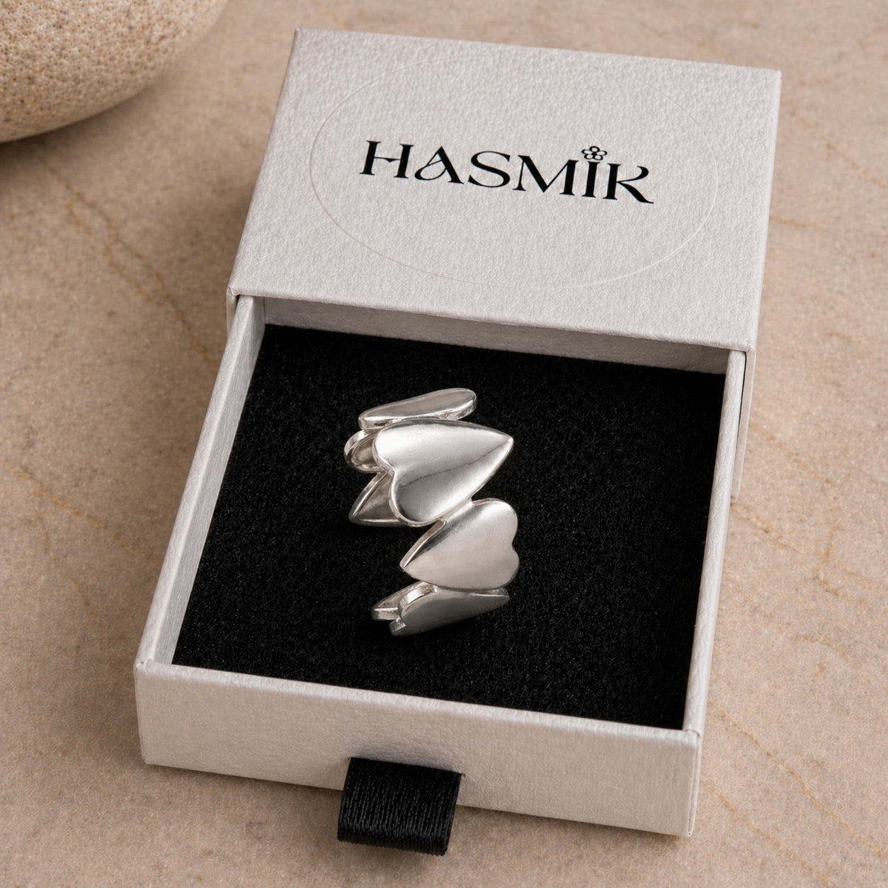 Bague Cœur Moderne