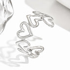 Bague coeurs entrelacés