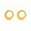 Boucles d’Oreilles Rondes Texturées