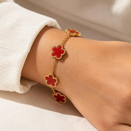 Bracelet Fleur Trèfle