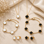 Parure Fleur Acier Inoxydable