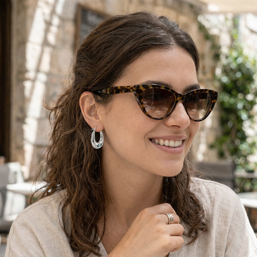 Boucles d’Oreilles Œil Protecteur