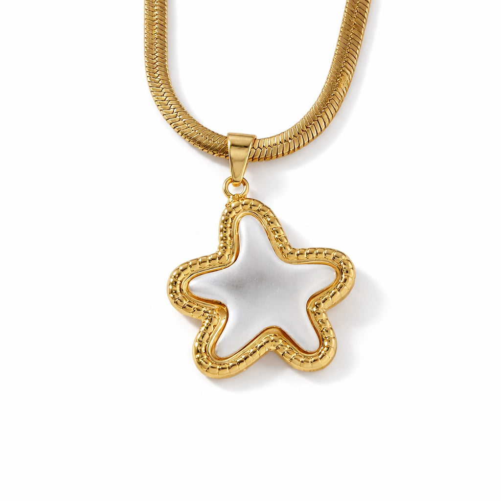 Parure Étoile Nacrée Dorée
