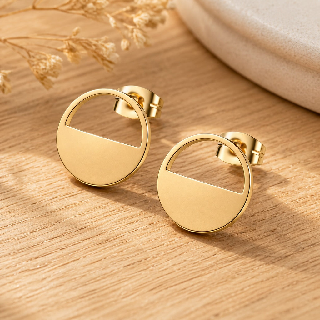 Boucles d’oreilles rondes