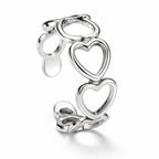 Bague coeurs ouverts