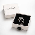 Bague coeurs ouverts