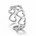 Bague coeurs enchaînés