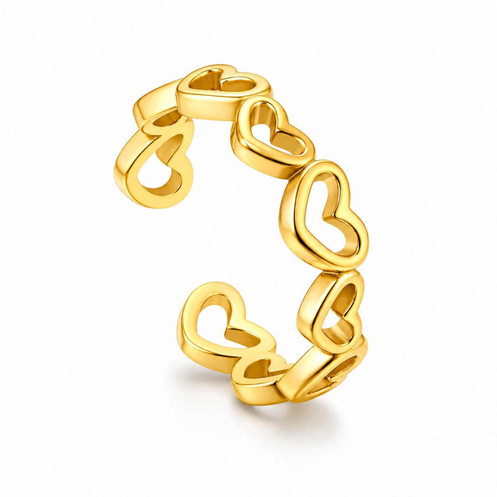 Bague cœur fine