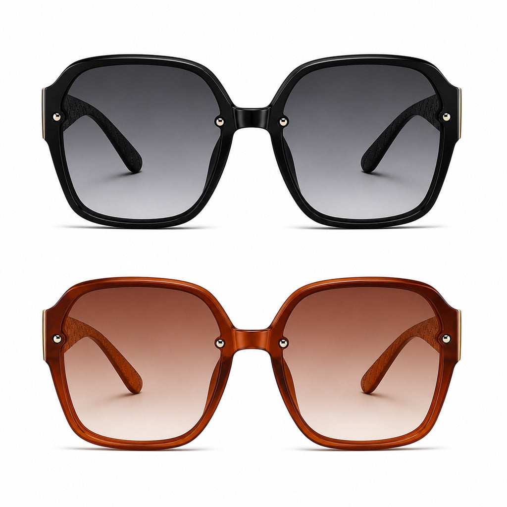 Lunettes Oversize Matelassées