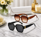 Lunettes Oversize Matelassées