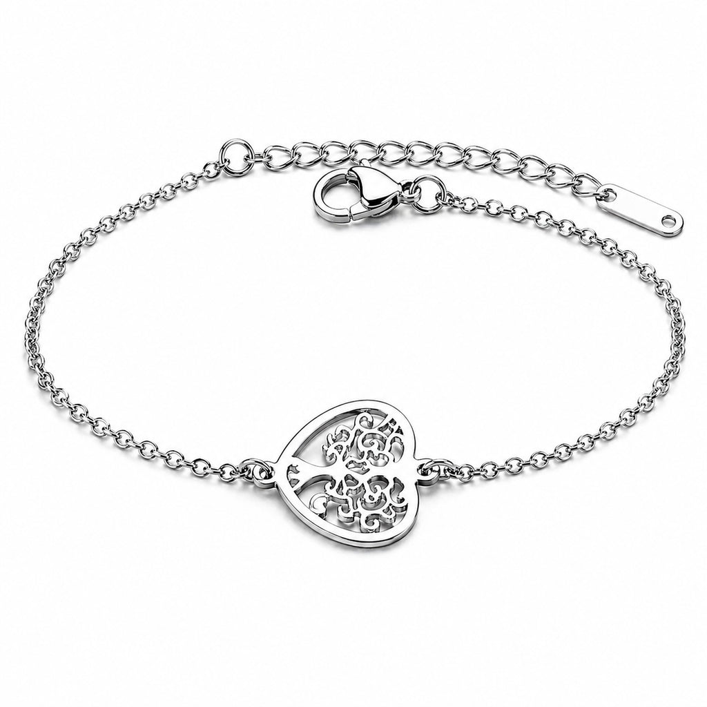 Bracelet Cœur Filigrané