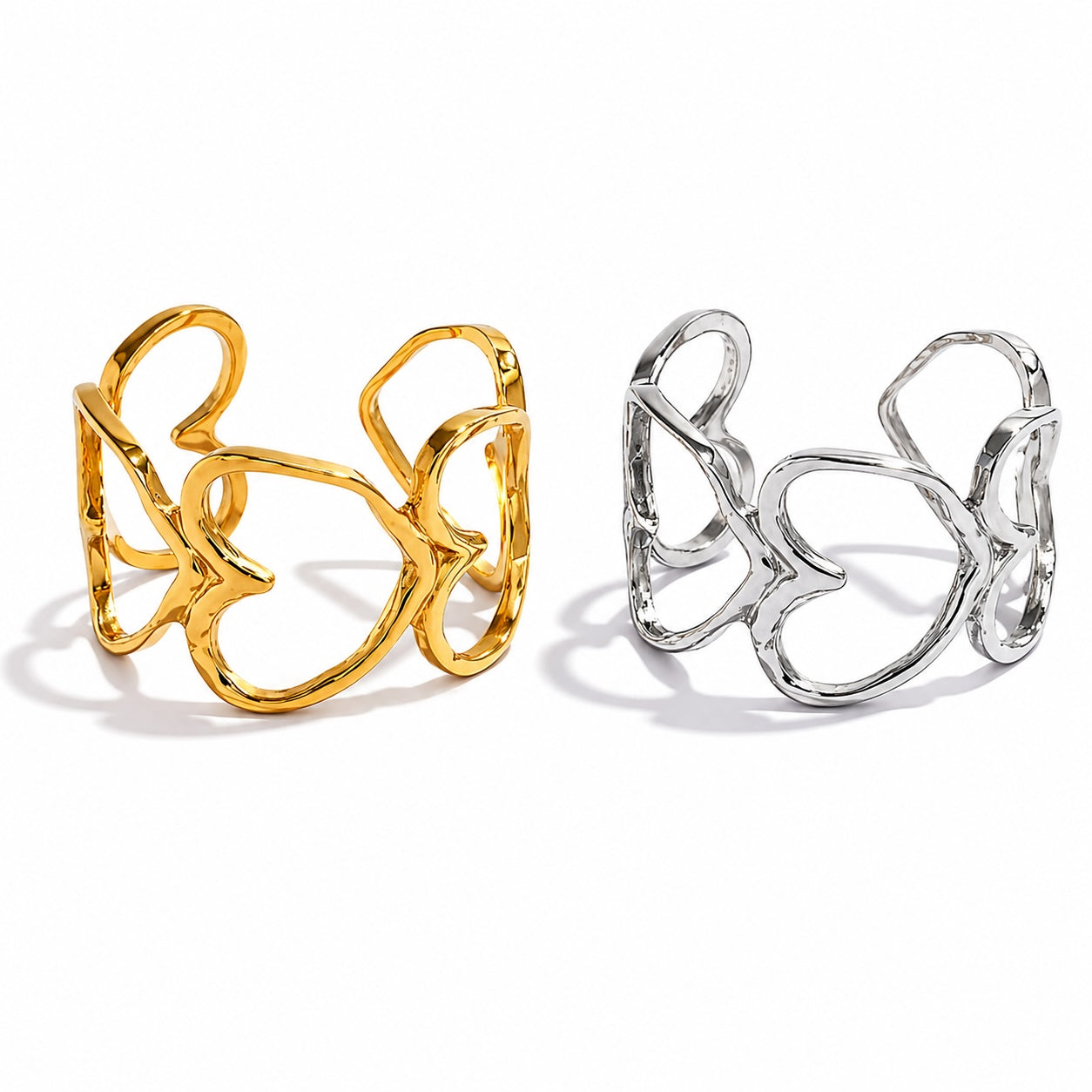 Bague Ajustable Design Organique