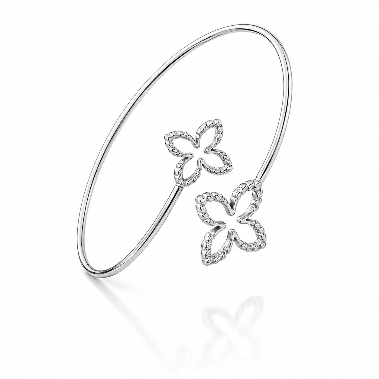 Bracelet Jonc Fleur Élégance