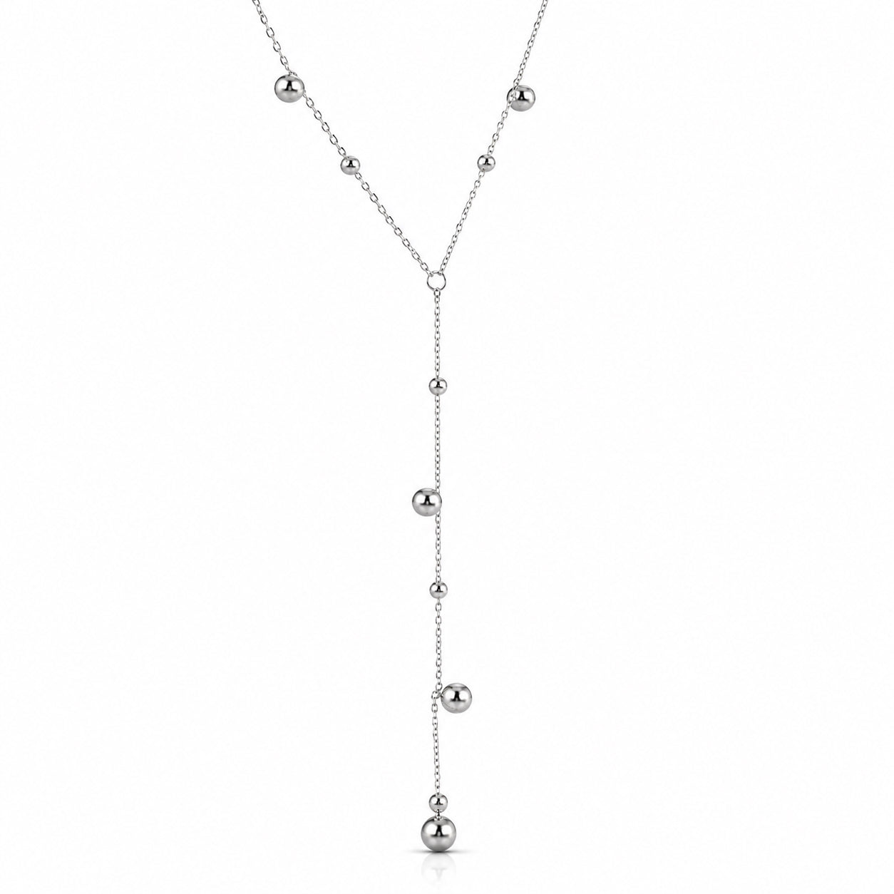 Collier lariat perles