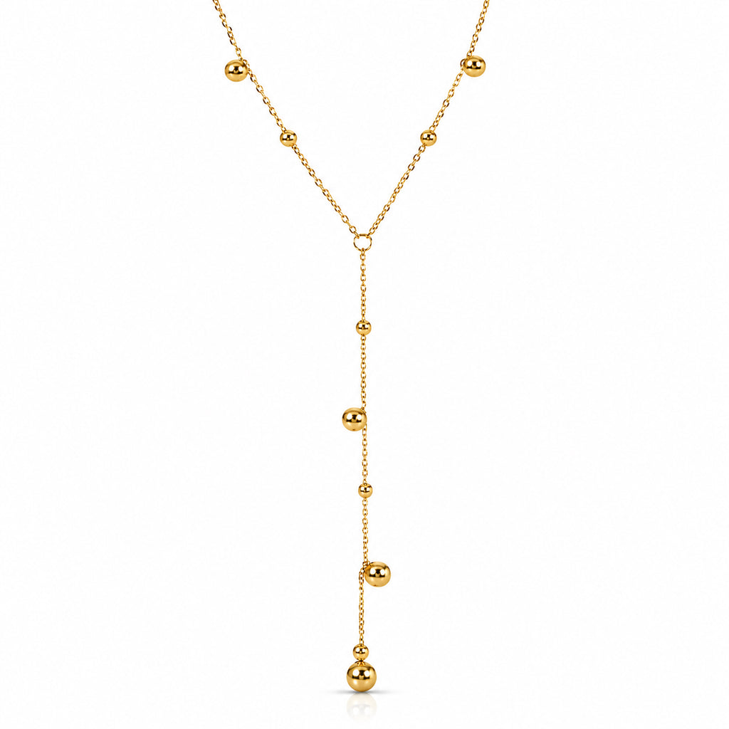 Collier lariat perles