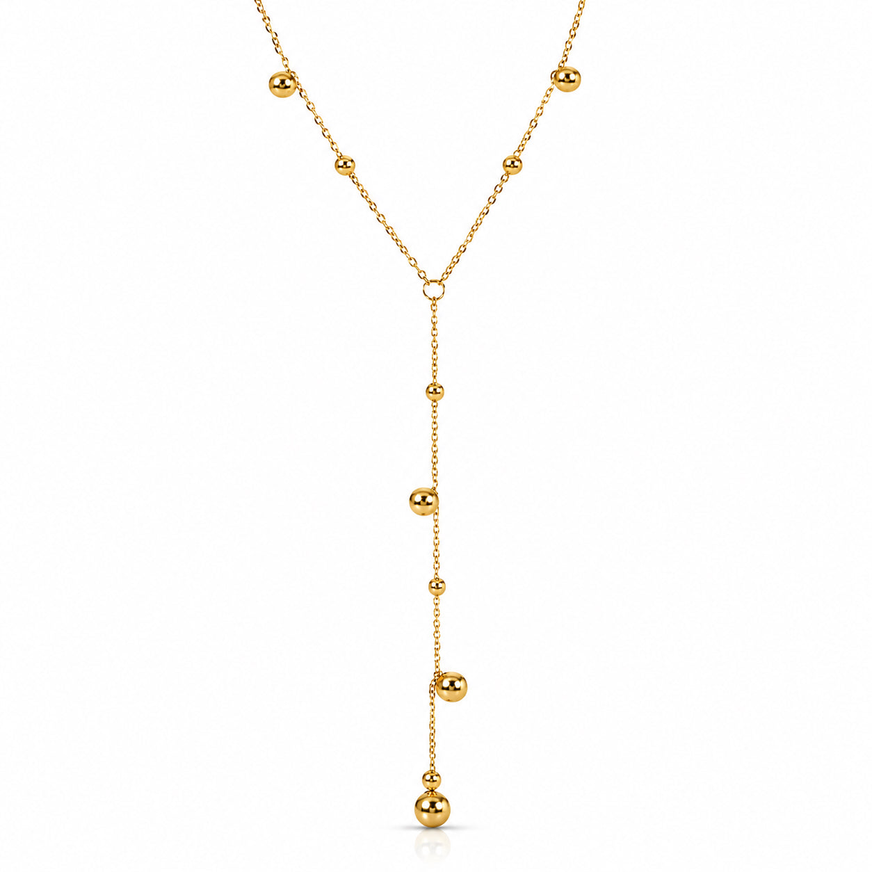 Collier lariat perles