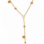 Collier lariat perles