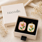 Pendentif Tulipe Émaillée 